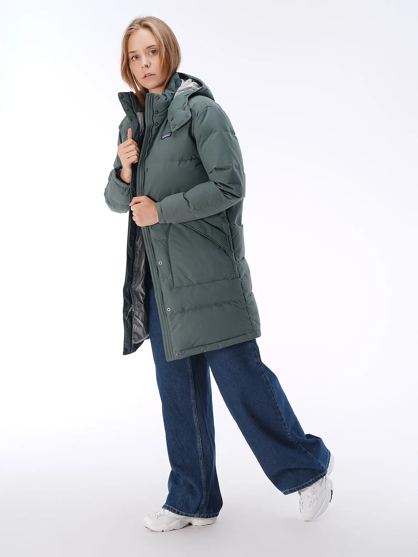 PATAGONIA | Daunenmantel W´S  DOWNDRIFT PARKA | petrol